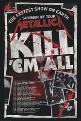 Kill´Em All 83 Tour, Metallica, Juliste