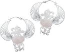 Winged Heart Dagger Hoops Pairs