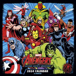 2024-seinäkalenteri, Avengers, Seinäkalenteri