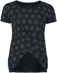 T-paita kelttikoristeilla, Black Premium by EMP, T-paita