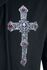 Gothicana X Anne Stokes - musta pitkähihainen paita painatuksella ja nyöreillä