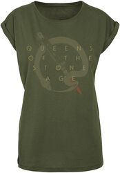 In Times New Roman - Snake Logo, Queens Of The Stone Age, T-paita