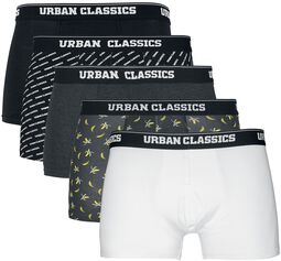 Boxer Shorts bokserit - 5 kpl setti, Urban Classics, Bokserisetti