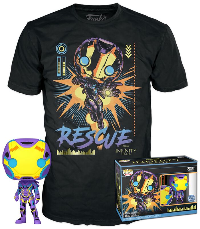 Rescue (Blacklight) - POP!-figuuri & T-paita