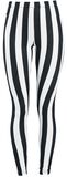 Musta-/punaraitaiset leggingsit, Gothicana by EMP, Leggingsit