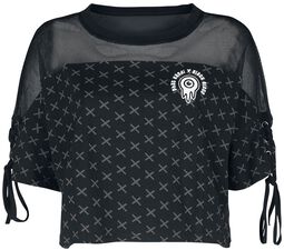 Phat Kandi X Black Blood by Gothicana Cropped T-Shirt