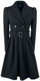 Black Vintage Swing Coat, H&R London, Pitkä talvitakki