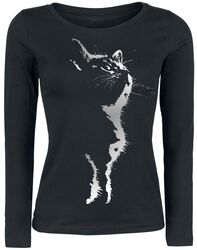 Cat Silhouette, Tierisch, Pitkähihainen paita