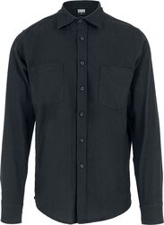 Black Cotton Shirt kauluspaita, Urban Classics, Pitkähihainen