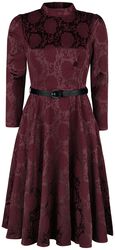 Chevron Red Swing Dress, H&R London, Keskipitkä mekko