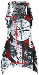 Forest Compass Lace Panel Vest, Innocent, Toppi