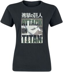 White Titan Face, Attack On Titan, T-paita