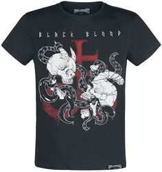 T-paita demonikallopainatuksella, Black Blood by Gothicana, T-paita