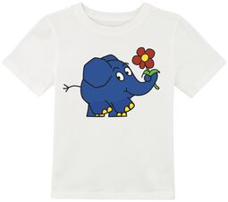 Lapsille - T-paita elefantti- ja kukkapainatuksella, Die Sendung mit der Maus, T-paita