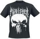 Black Metal Skull, The Punisher, T-paita