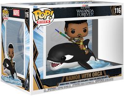 Wakanda Forever - Namor with Orca (Pop! Ride Super Deluxe) vinyl figurine no. 116 (figuuri), Black Panther, Funko Pop! -figuuri