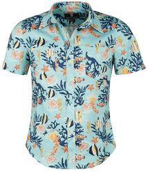 Coral Reef, Rockin' Gent shirt, Lyhythihainen kauluspaita