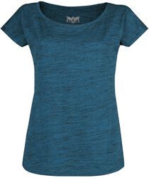 Täplikäs sininen T-paita, Black Premium by EMP, T-paita