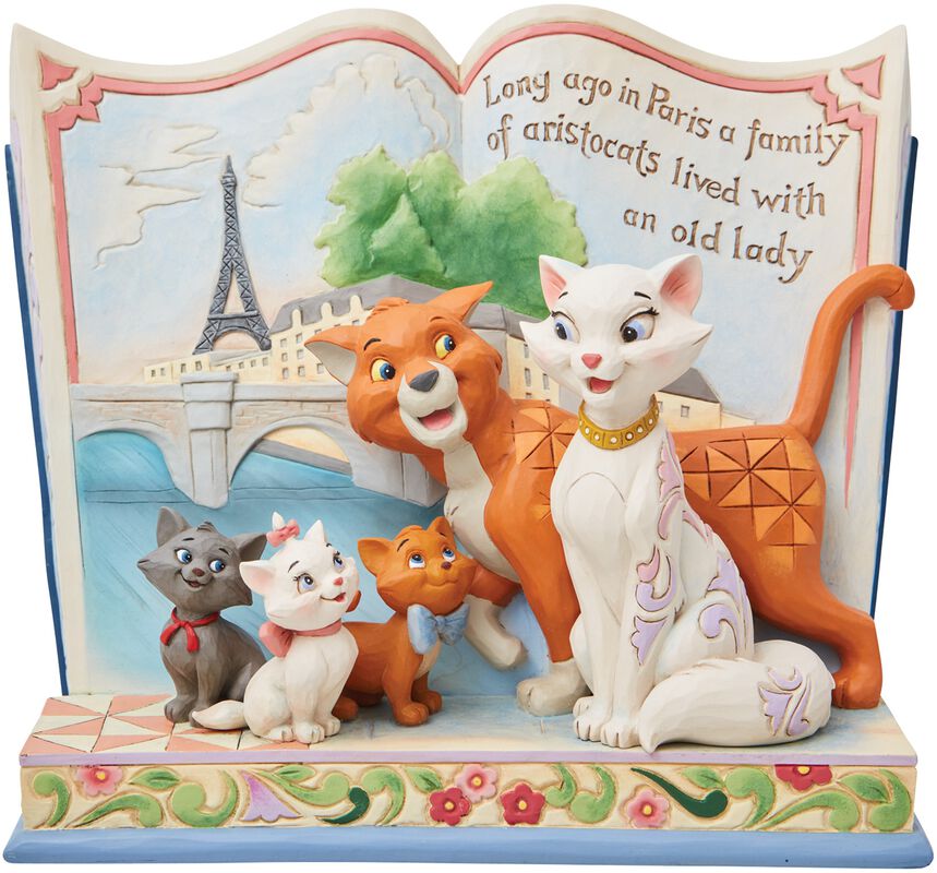 Long ago in Paris - Aristocats storybook figurine (figuuri)