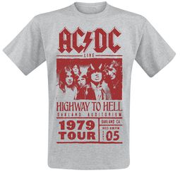 Highway To Hell - Red Photo - 1979 Tour, AC/DC, T-paita