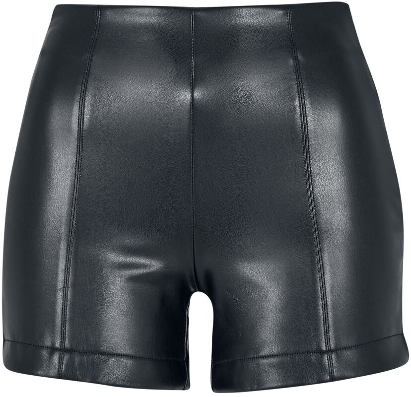 Ladies’ faux-leather shorts keinonahkaiset shortsit