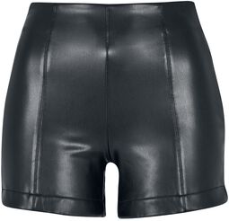 Ladies’ faux-leather shorts keinonahkaiset shortsit, Urban Classics, Shortsit