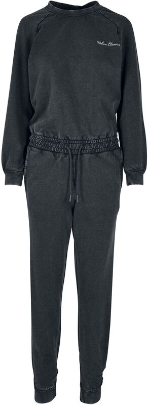 Ladies’ small embroidery long-sleeved Terry jumpsuit haalari