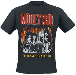 Vintage World Tour Flames, Mötley Crüe, T-paita