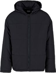 Hooded block puffer jacket takki, Urban Classics, Talvitakki