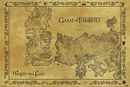 Antique Map, Game of Thrones, Juliste