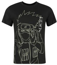 Shippuden - Kakashi line art, Naruto, T-paita
