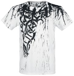 Wings Tattoo Splashed Strips, Outer Vision, T-paita