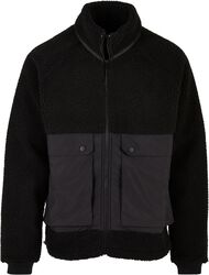 Short raglan sherpa jacket takki, Urban Classics, Välikausitakki