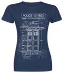 Tardis Blueprint, Doctor Who, T-paita