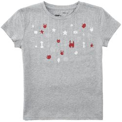 T-Shirt mit Rockhand und Sternen