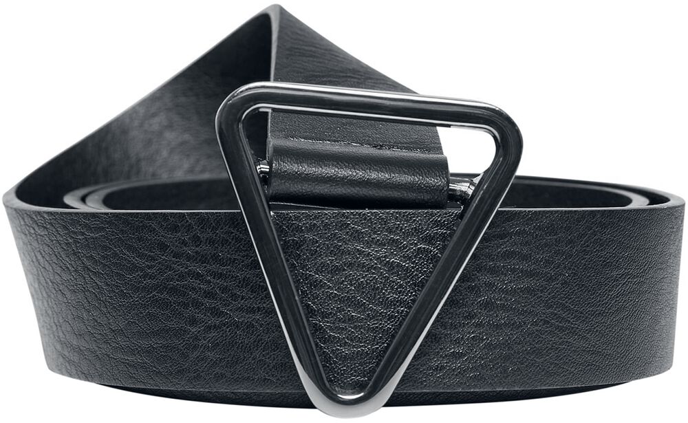 Triangle faux-leather buckle belt keinonahkainen vyö