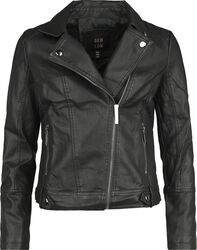 PU classic faux leather jacket, QED London, Keinonahkatakki
