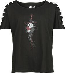 T-paita leikkauksilla, Black Premium by EMP, T-paita