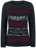 Knitted Skull Sweatshirt, Rock Rebel by EMP, Neulepaita