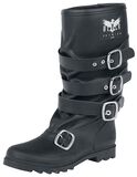 Buckle Rubber Boot, Black Premium by EMP, Kumikengät
