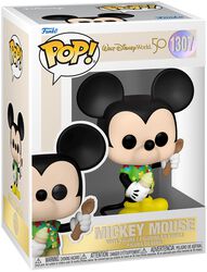 Walt Disney World 50th - Mickey Mouse vinyl figurine no. 1307 (figuuri), Mickey Mouse, Funko Pop! -figuuri