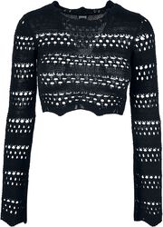 Ladies’ cropped crochet knit jumper neulepusero, Urban Classics, Svetari