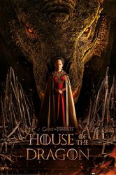 House of the Dragon - Dragon throne, Game of Thrones, Juliste