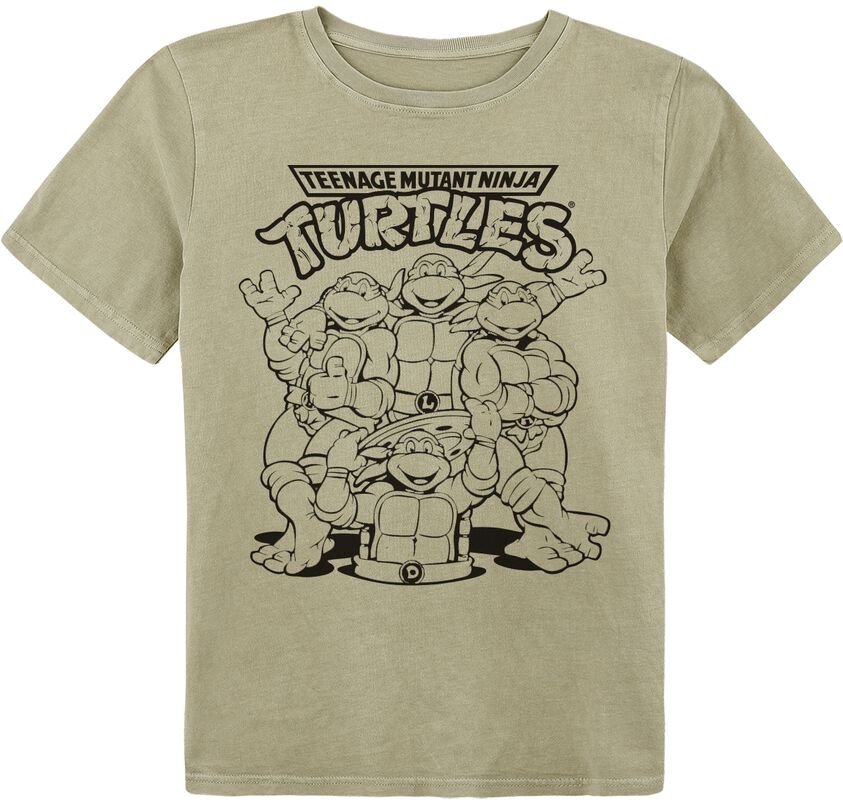 Lapsille - T-paita Teenage Mutant Ninja Turtles -painatuksella