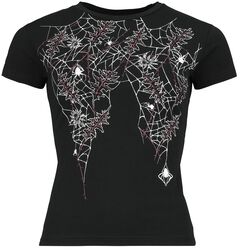 T-paita hämähäkinseitillä, Gothicana by EMP, T-paita