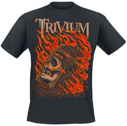 Clark Or Flaming Skull, Trivium, T-paita