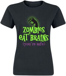 Zombies Eat Brains - You're Safe, Sanonnat, T-paita