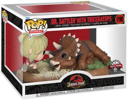 Dr. Sattler with triceratops (POP! Moment) vinyl figure 1198 (figuuri), Jurassic Park, Funko Pop! -figuuri