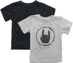 Musta/harmaa lasten T-paita (2 kpl setti), EMP, T-paita