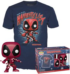 Deadpool - T-paita plus Funko-figuuri - POP! & tee, Marvel, Funko Pop! -figuuri